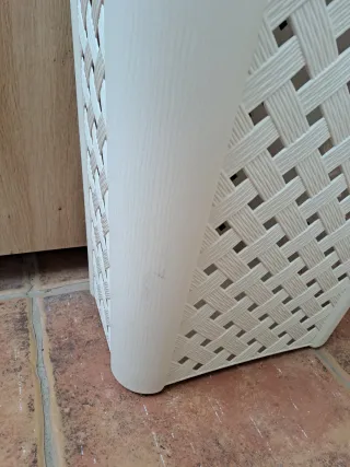 Cesto Ropa Sucia Rectangular 30L Beige