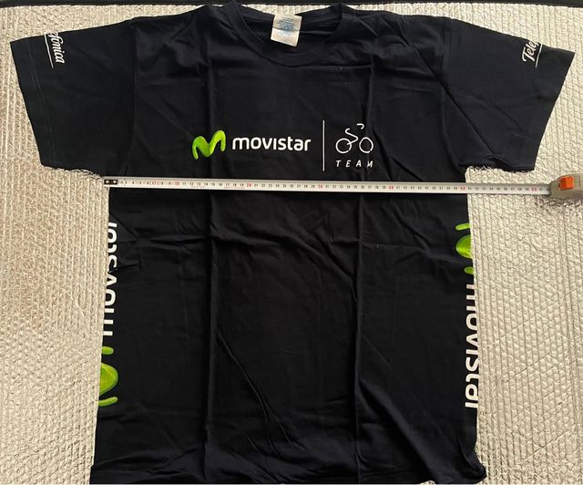 Camiseta Movistar Equipo Ciclista Negra