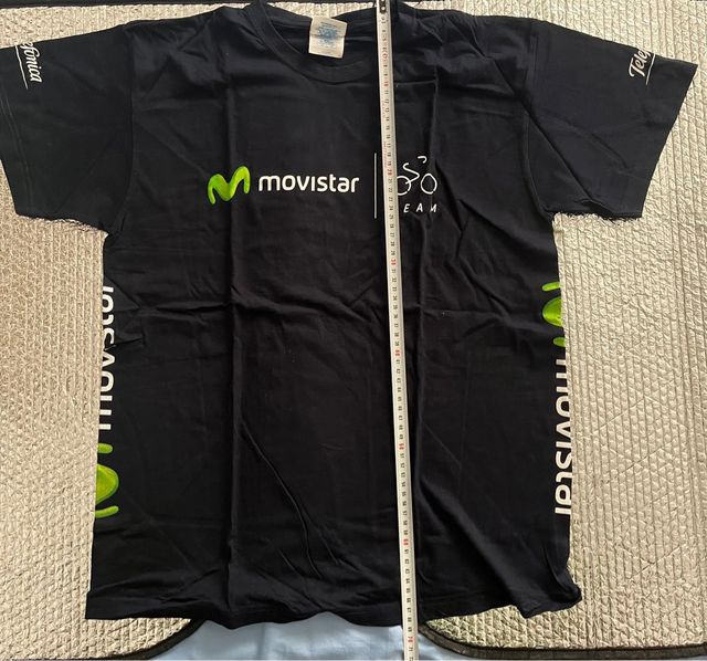 Camiseta Movistar Equipo Ciclista Negra
