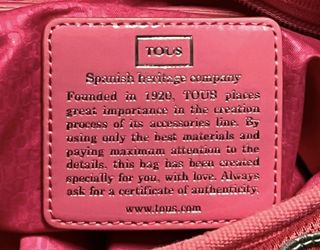 Bolso Tous rosa infantil