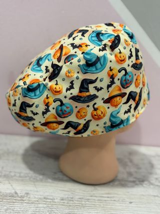 Cappello chirurgico per Halloween, cappelli a forma di zucca