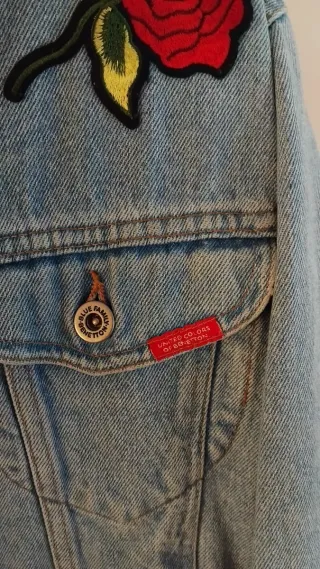 Chaqueta tejana United Colors of Bennetton vintage