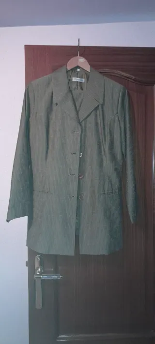 Traje de chaqueta mujer verde
