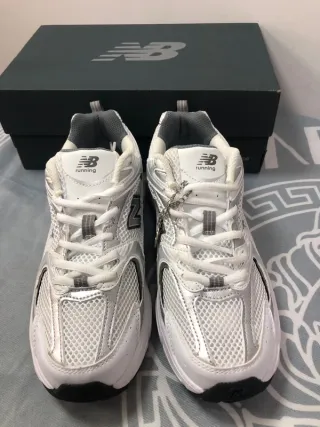 New Bàlance 530 White Silver Navy eu 40