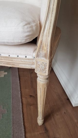 Butaca Maison du Monde Beige/Blanco,estilo frances