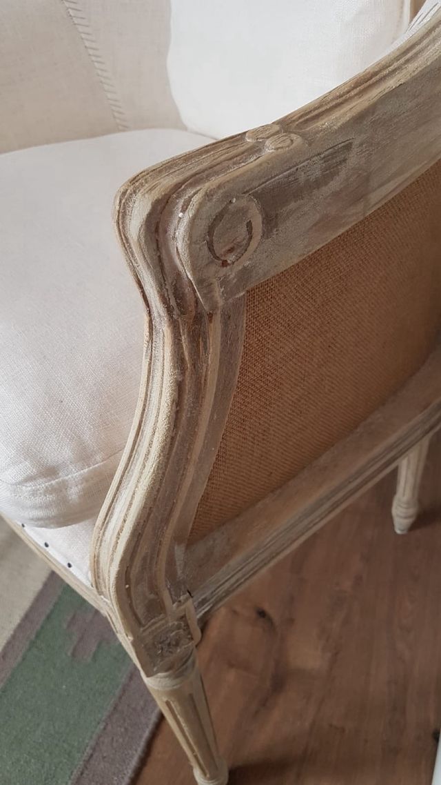 Butaca Maison du Monde Beige/Blanco,estilo frances