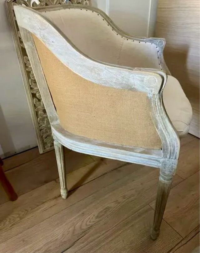 Butaca Maison du Monde Beige/Blanco,estilo frances