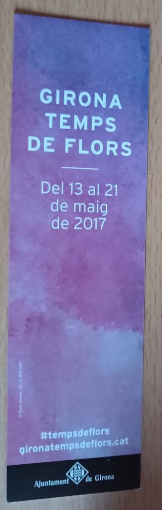 Punt llibre Girona Temps de Flors 2017