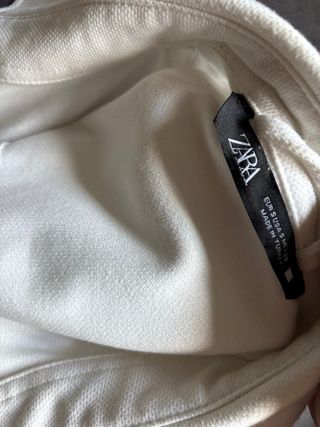 Conjunto Zara Sobrecamisa y Pantalón Blanco