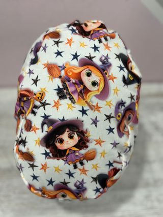 Gorro Quirúrgico Halloween Brujitas Estrellas