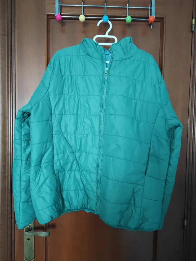 Abrigo acolchado verde