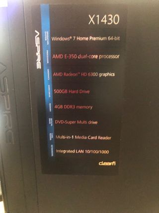Torre Acer Aspire X1430 Negra