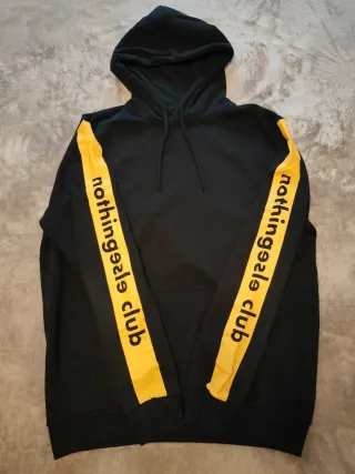Sudadera con capucha negra hombre Talla XL