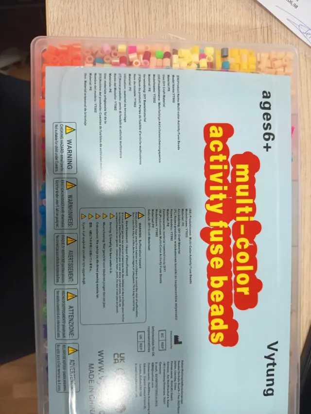 Cuentas de fusibles multicolor