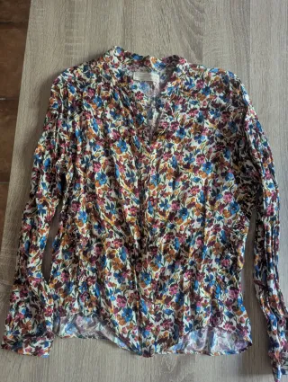 Blusa estampada floral manga larga T.11-12 años