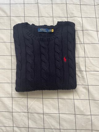 Jersey Polo Ralph Lauren Azul Cable Knit