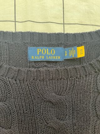 Jersey Polo Ralph Lauren Azul Cable Knit