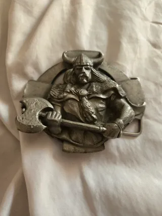 Hebilla Antigua Inglesa The Bulldog Plata