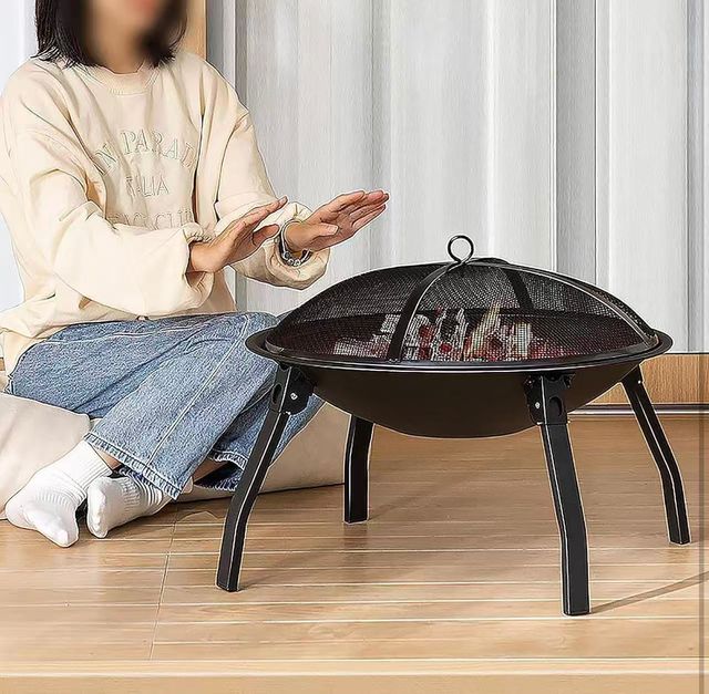 Braseiro Metálico Preto/Churrasqueira