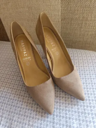 Zapatos de tacón Marypaz beige talla 37