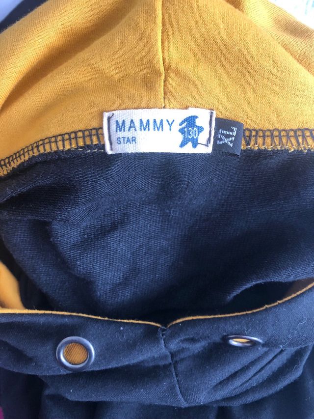 Sudadera Mammy Star Negra y Mostaza