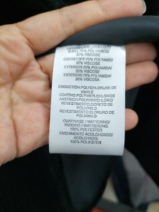 Chaqueta larga negra con pelo