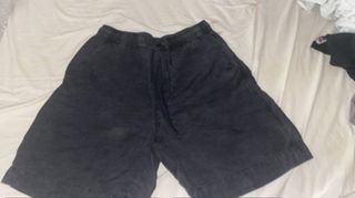 Pantalones cortos de lino negros
