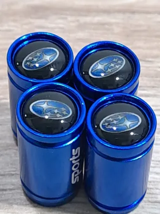 Tapones Válvula Subaru Sports Azul (4 uds)