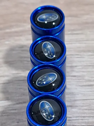 Tapones Válvula Subaru Sports Azul (4 uds)