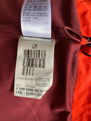 Chaqueta Quechua cortavientos impermeable