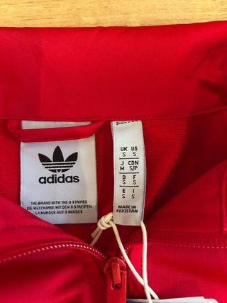 Chaqueta Adidas Roja Talla S