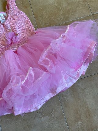 Vestido tutu rosa Souza talla 5-7 años