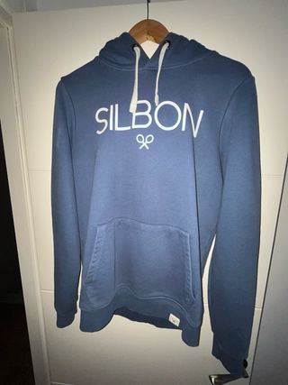 Sudadera con capucha Silbon azul