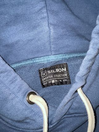 Sudadera con capucha Silbon azul