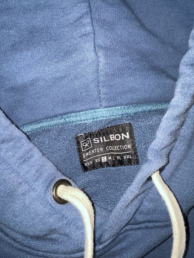 Sudadera con capucha Silbon azul