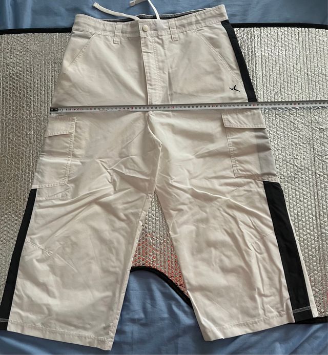 Pantalón pirata Domyos blanco y negro