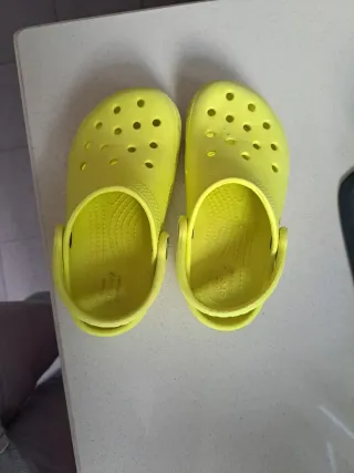 Zapatillas Crocs Niños Talla 10 Amarillas