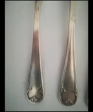 6 Tenedores y 6 Cucharas de Plata