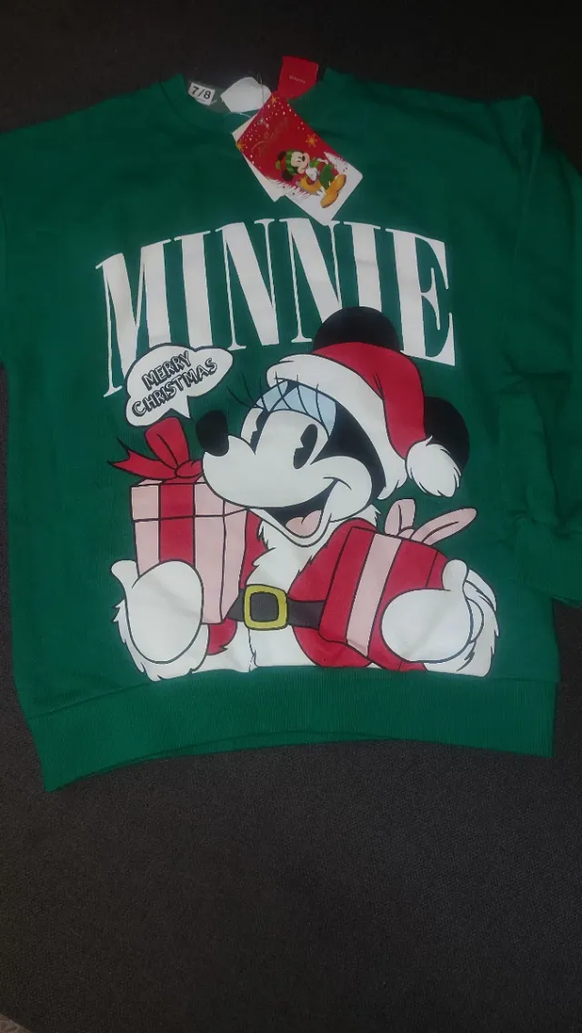 Jersey Navidad Minnie Mouse Disney Talla 7/8