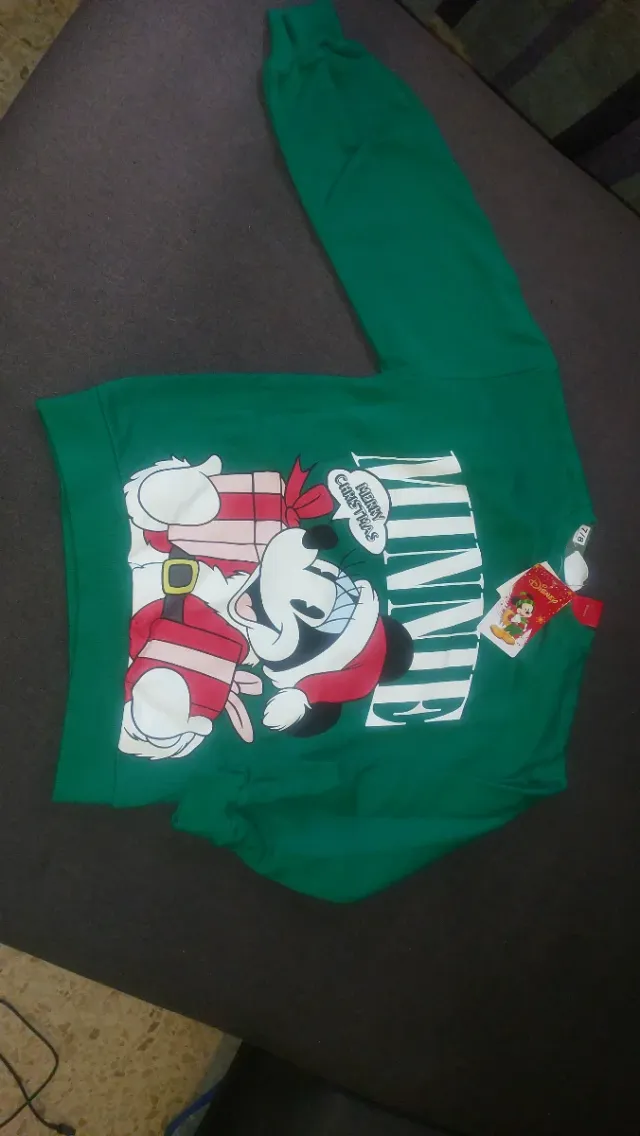 Jersey Navidad Minnie Mouse Disney Talla 7/8