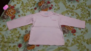 Maglietta dolcevita bimba rosa