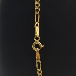 00457 CADENA FÍGARO DE ORO DE 18K - 61 CM 