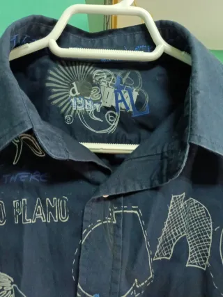Blusa Desigual Manga Larga Mujer Azul