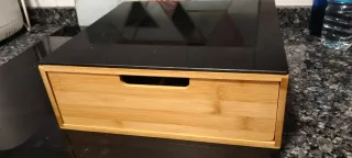 Cajón Organizador Cápsulas Café Bambú y Cristal