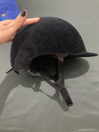 Casco de equitación negro