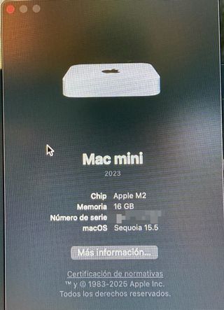 Mac mini M2 (2023) – 16 GB RAM / 256 GB SSD