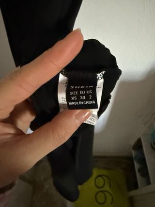 Vestido negro ajustado Shein