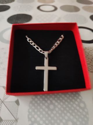 Collar Cruz Acero Inoxidable