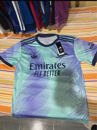 Camiseta Arsenal Adidas Morada y Verde