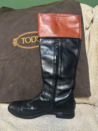 Stivali Tod's Pelle Nero/Cuoio Tg.